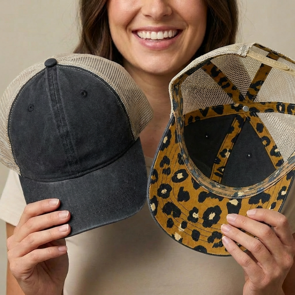 1318CC Embroidery:  Infinity Hers Hats