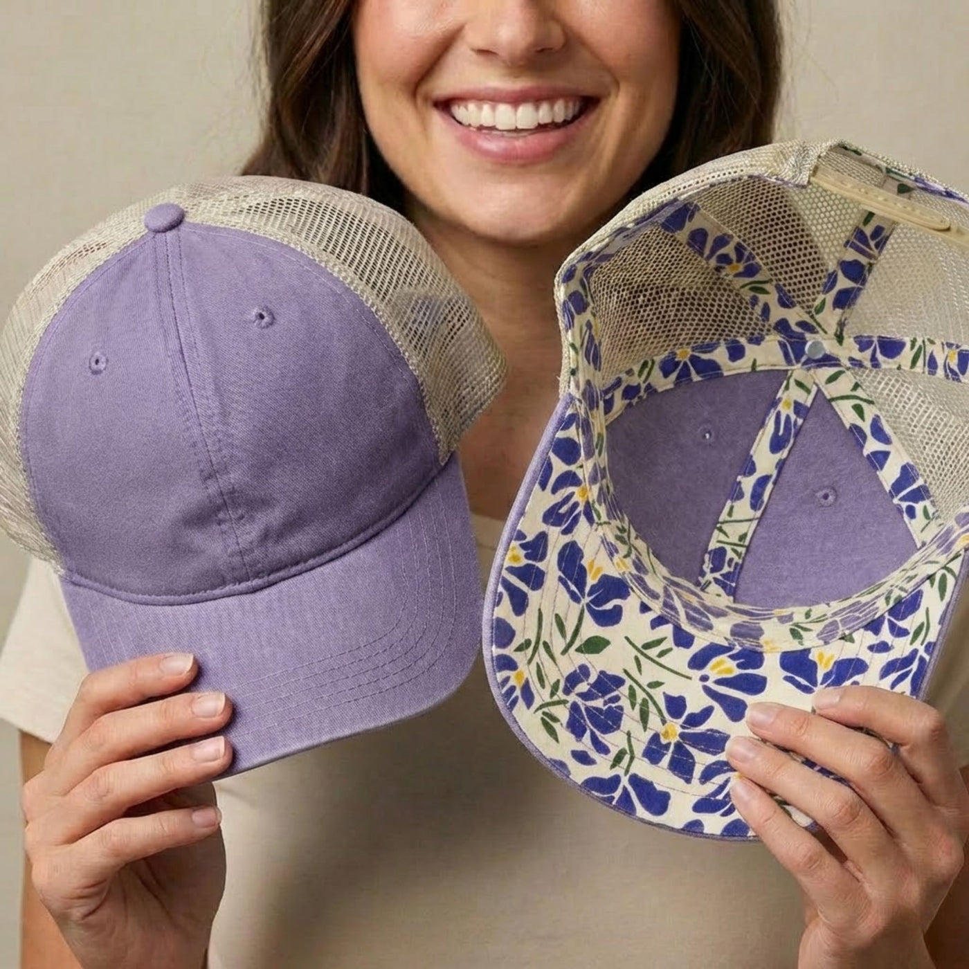 1318CC Embroidery:  Infinity Hers Hats